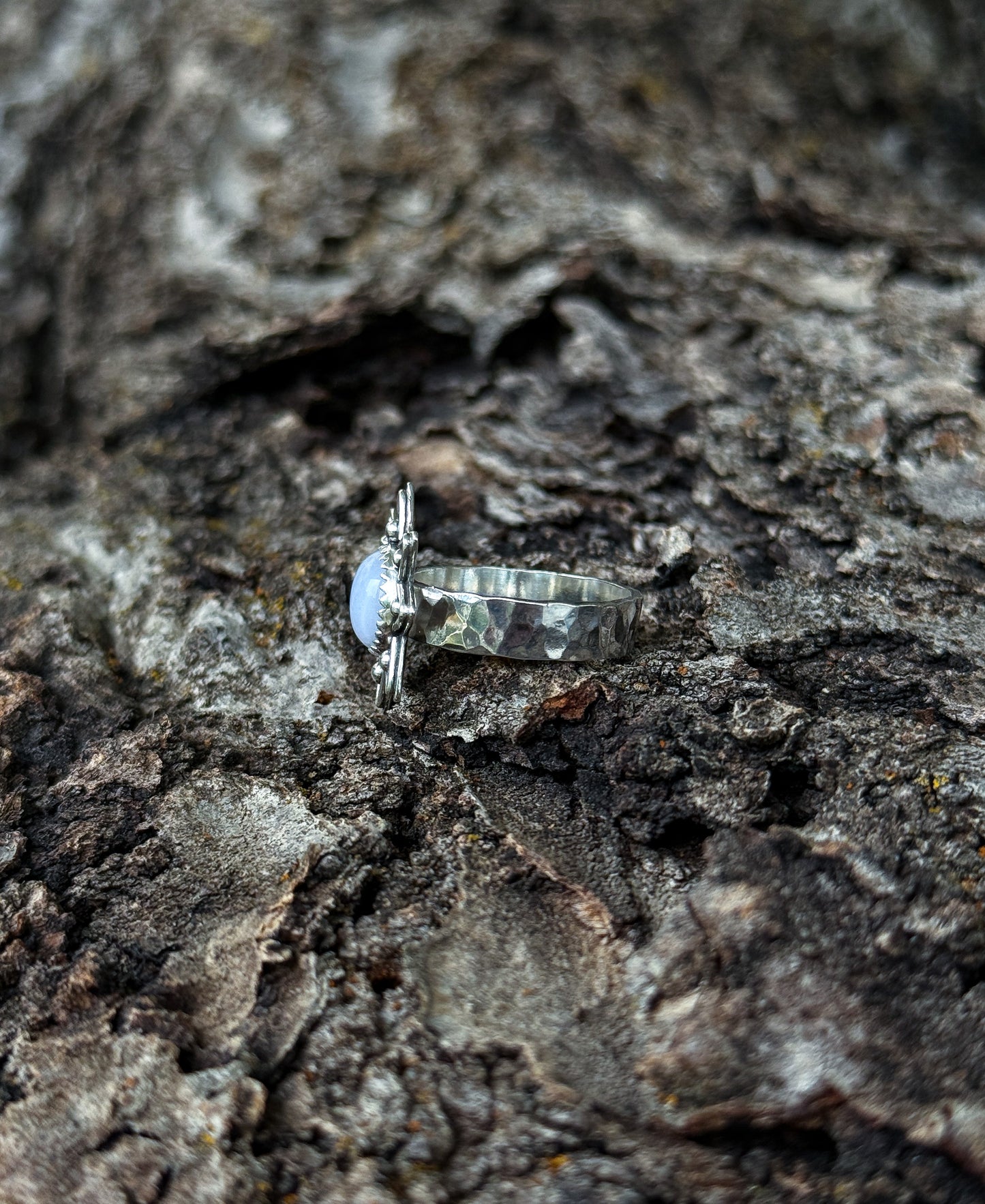 Banded Agate Octogram Ring