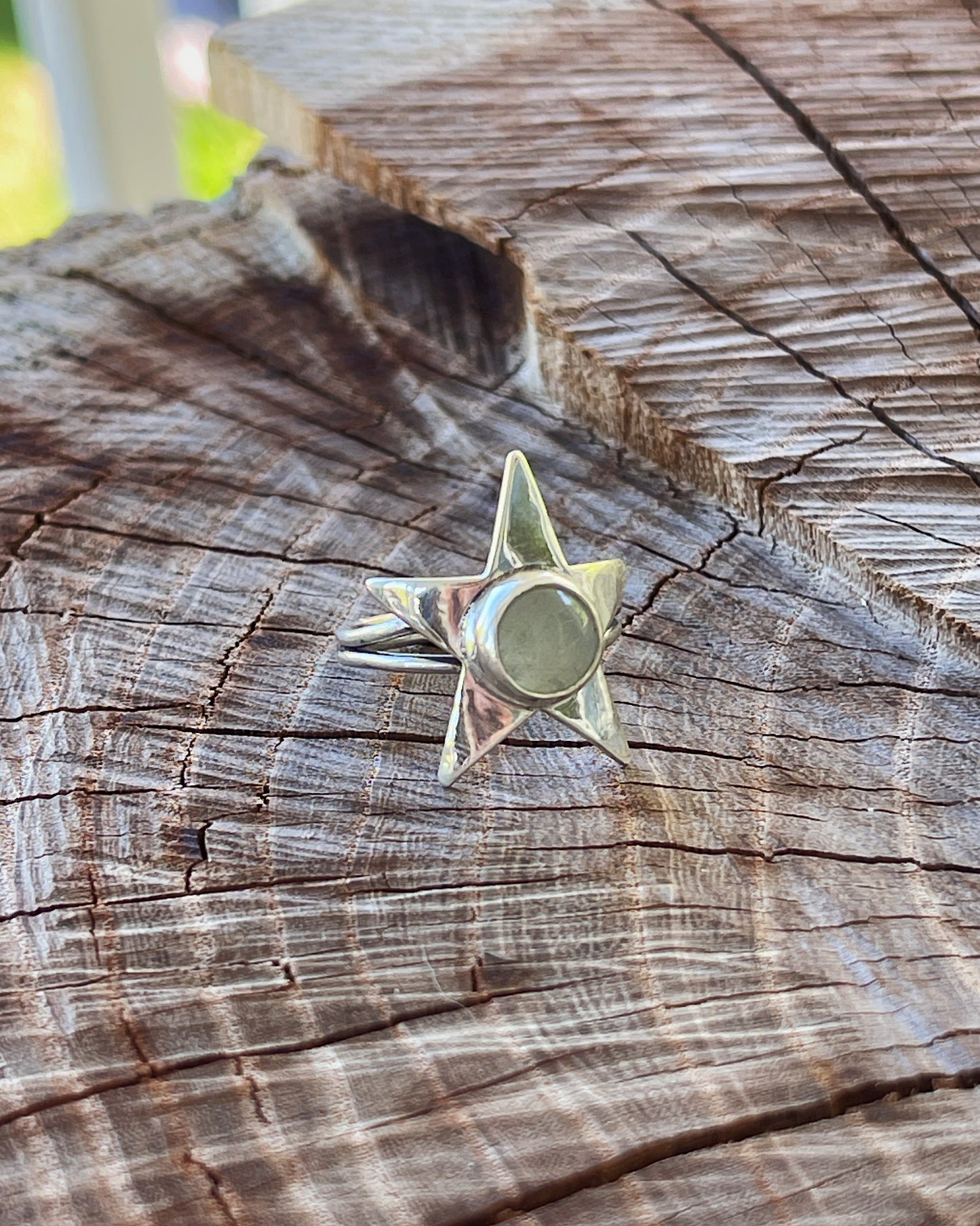 Moonstone Star Ring