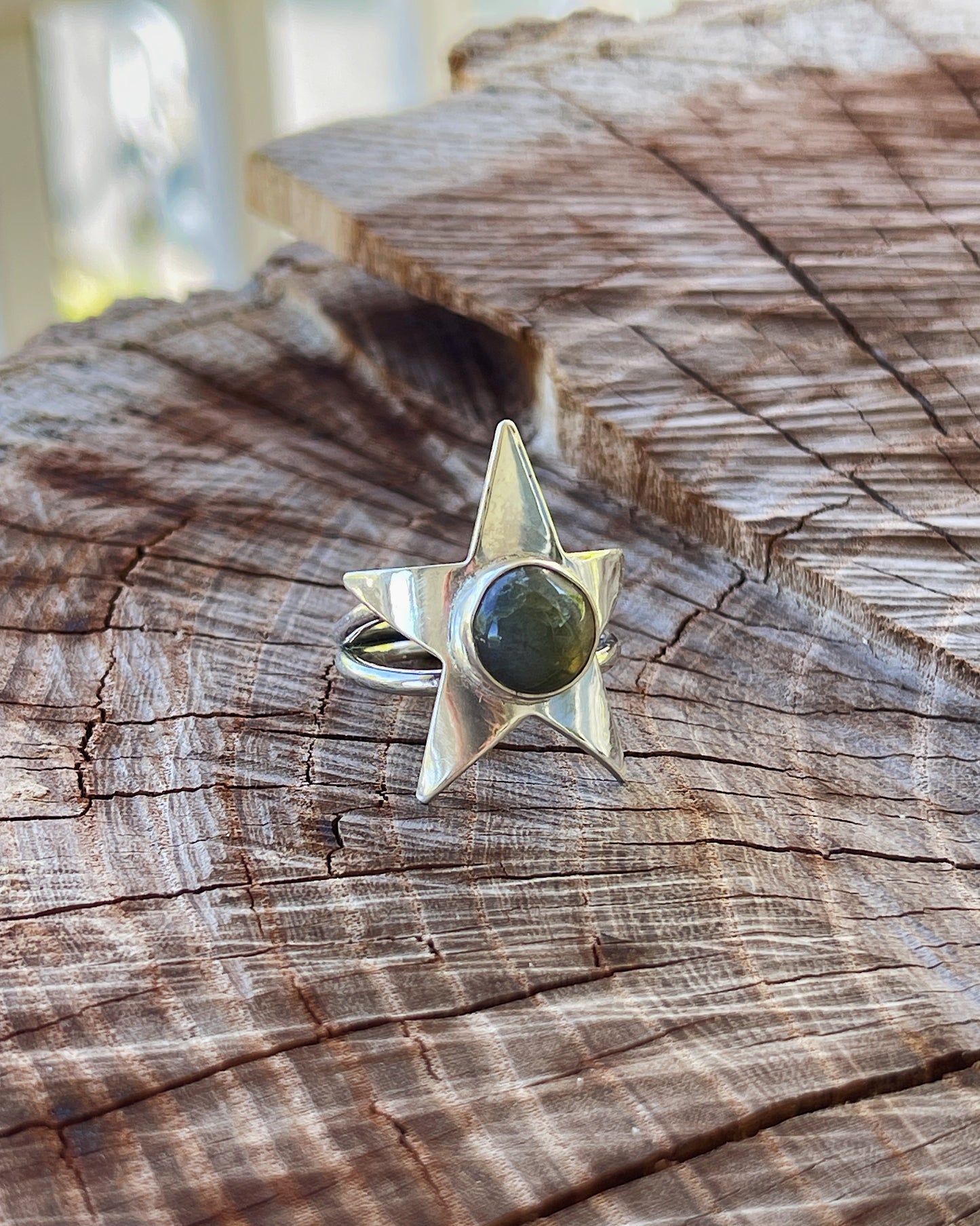 Labradorite Star Ring