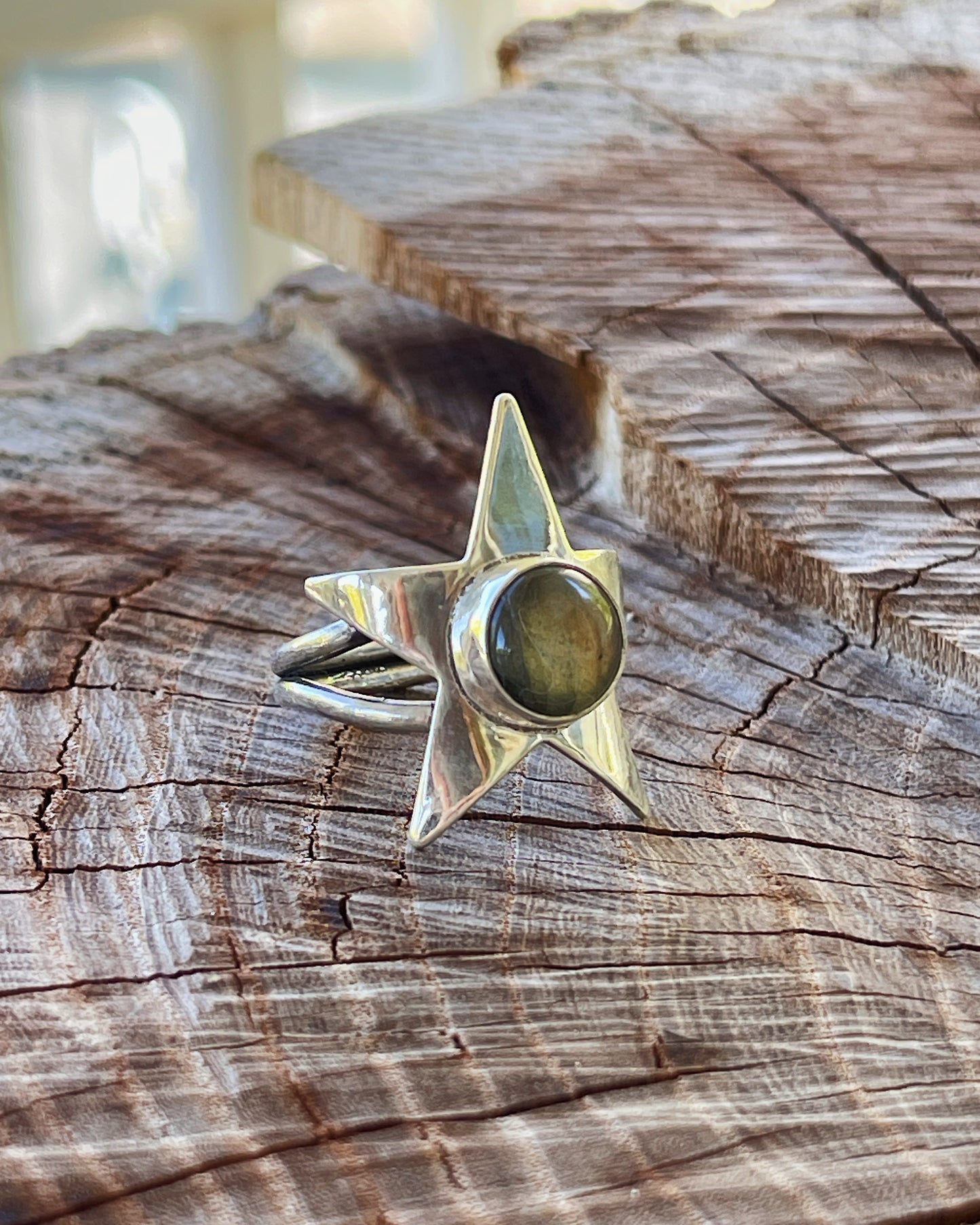 Labradorite Star Ring