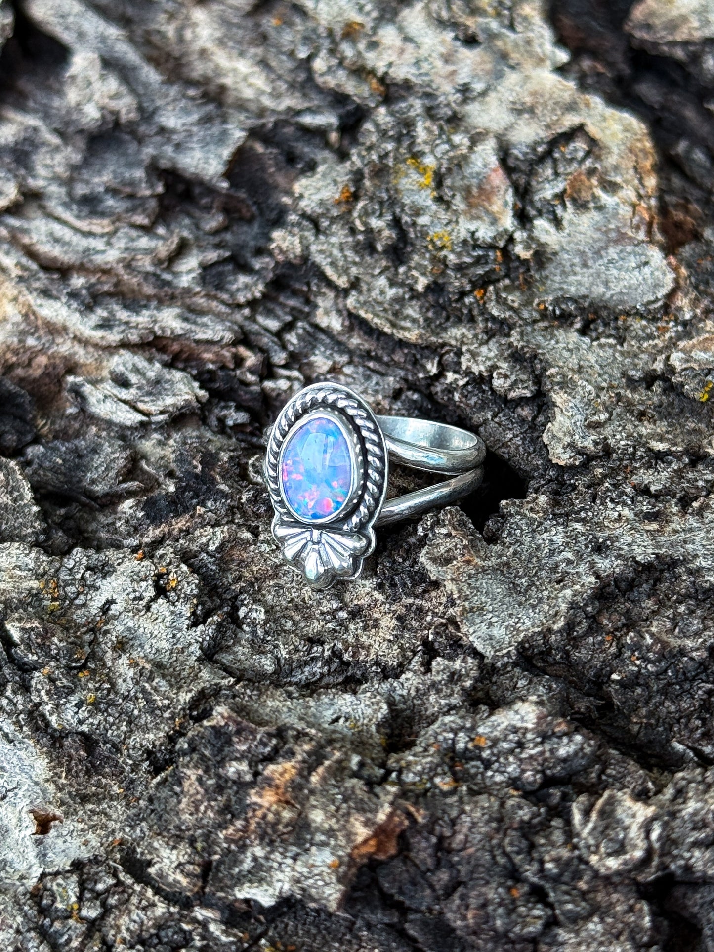 Blue Opal Ring