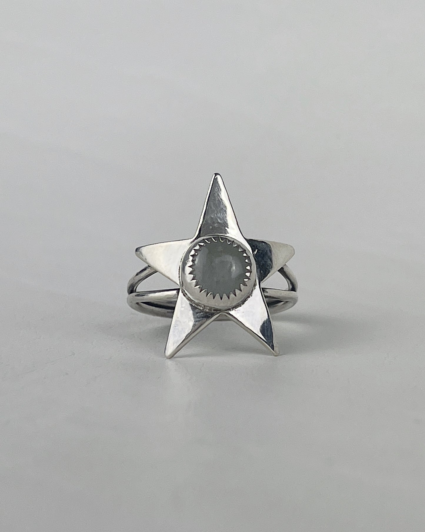 Moonstone Star Ring