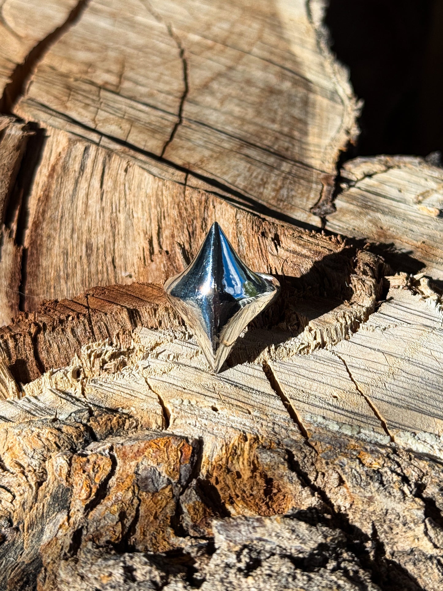 Solid Cast Pointed Ring