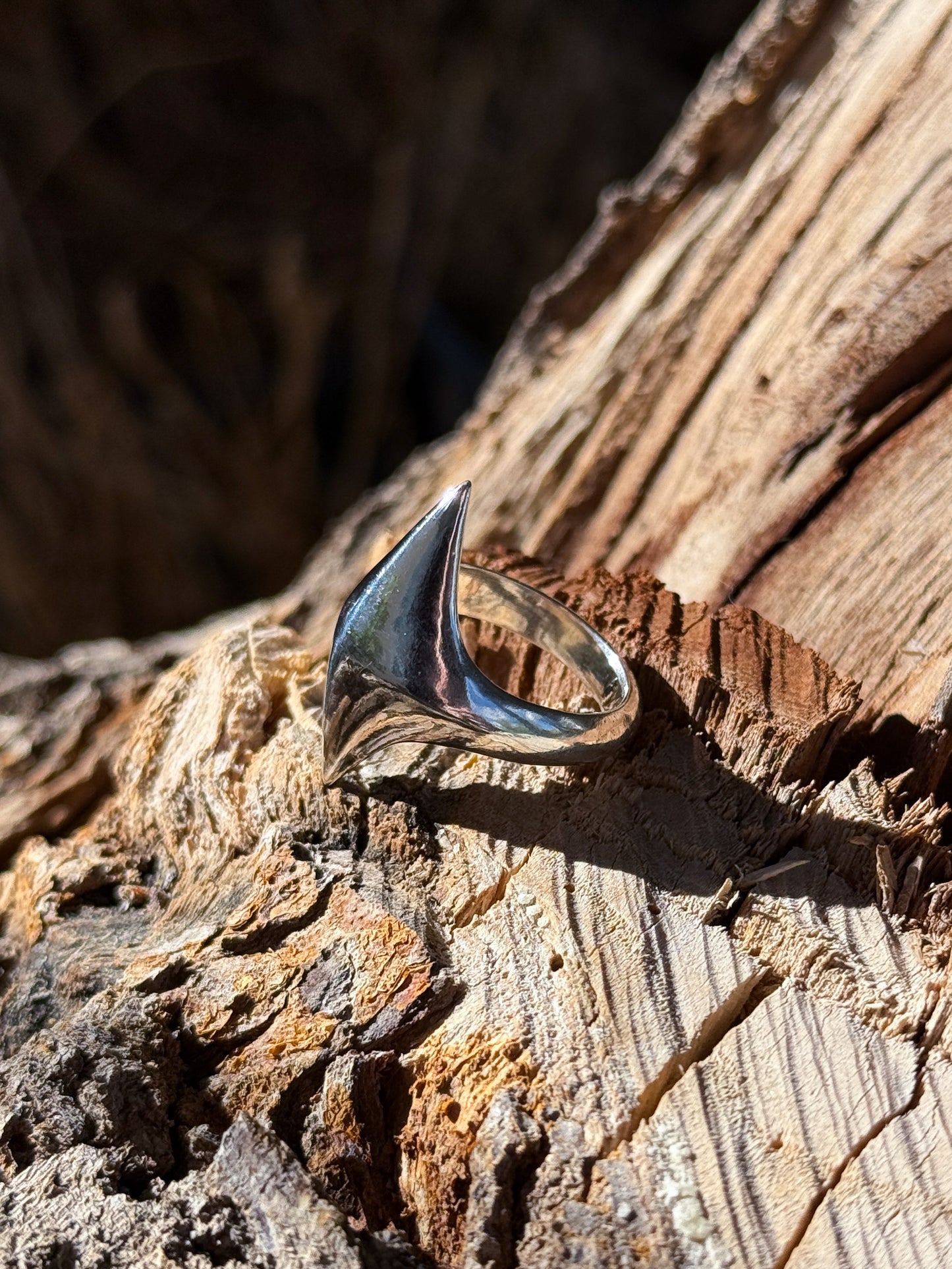 Solid Cast Pointed Ring