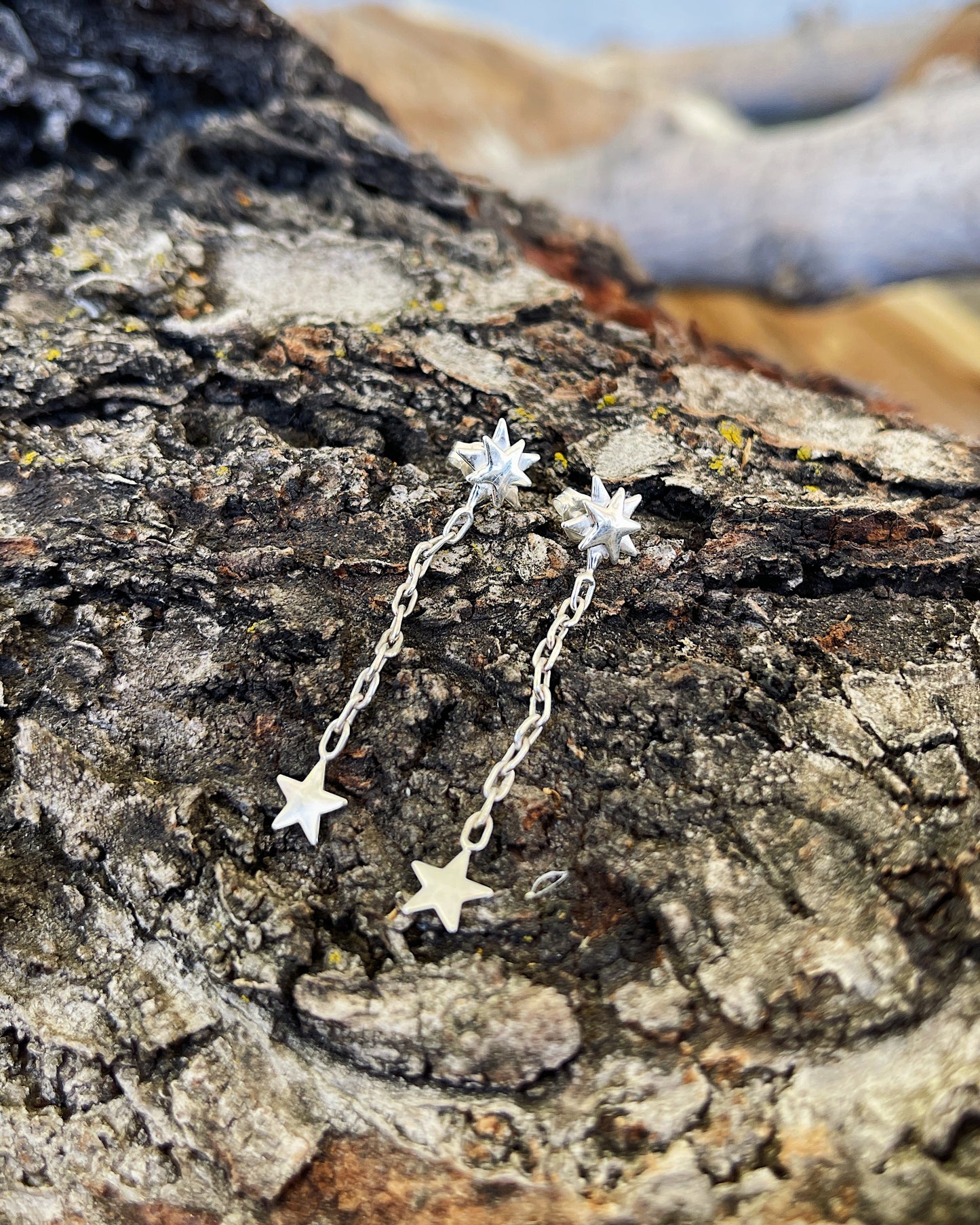 Starburst Chain Earrings