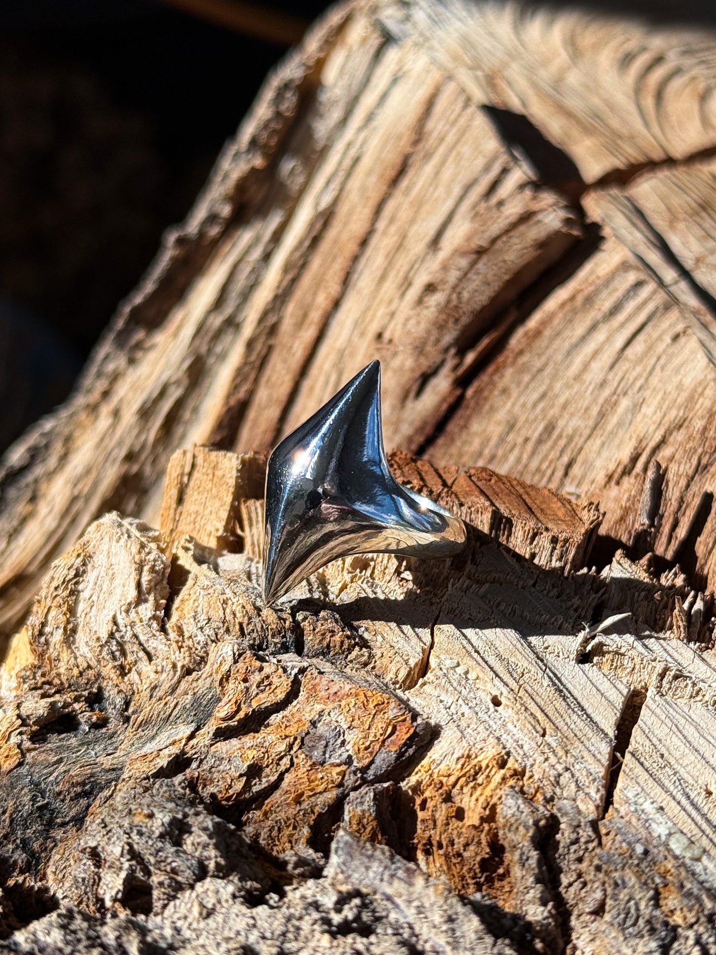 Solid Cast Pointed Ring