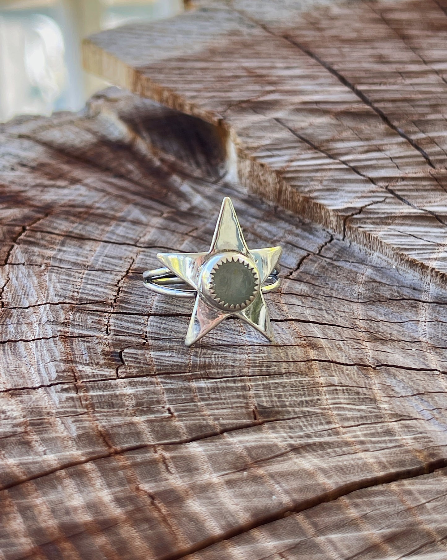 Moonstone Star Ring