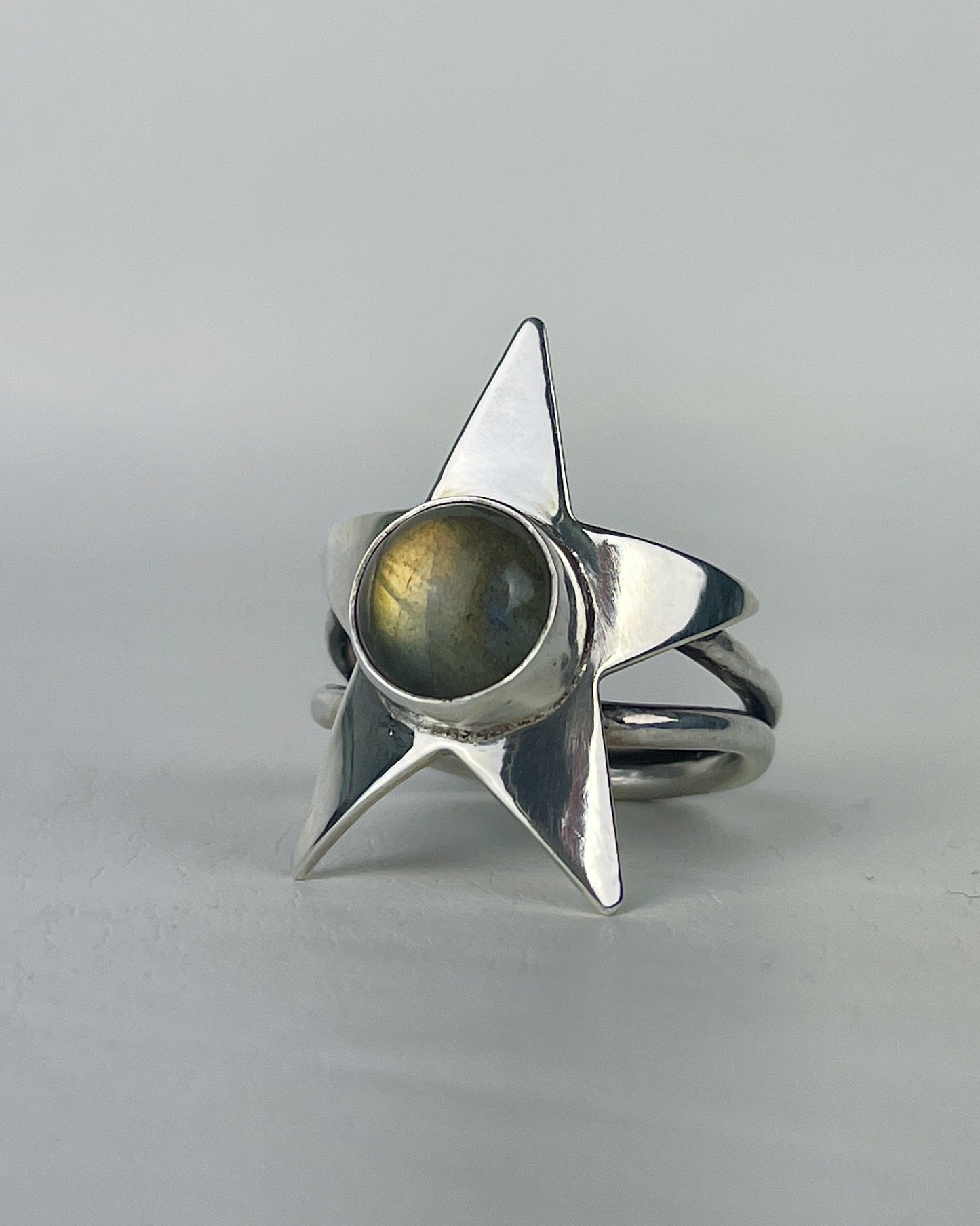 Labradorite Star Ring