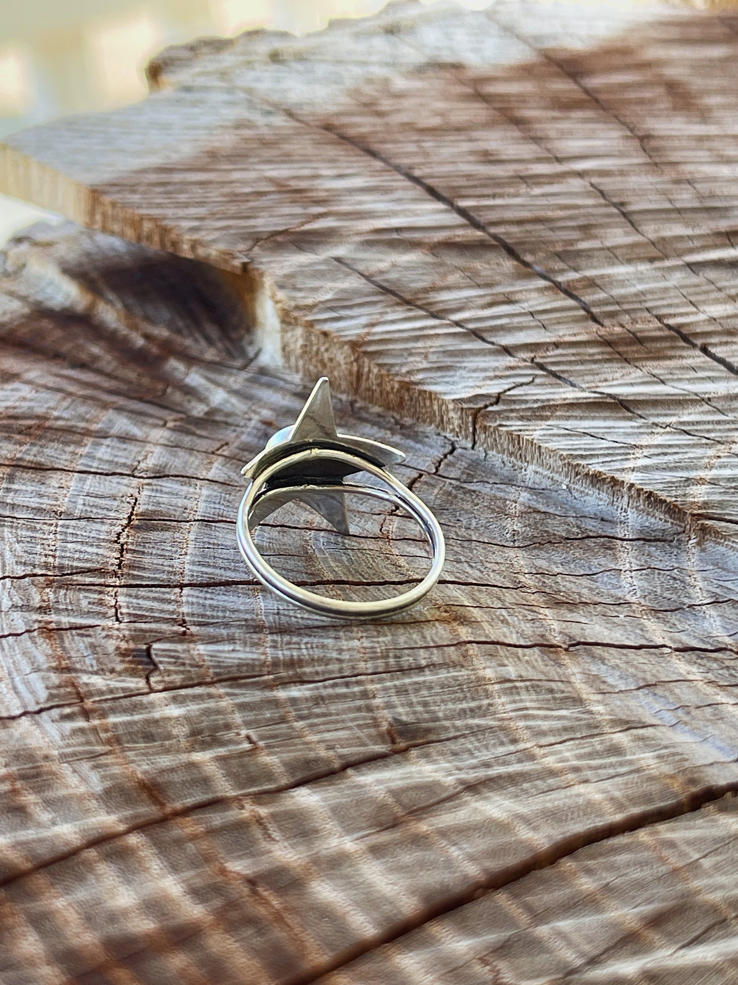 Clear Quartz Star Ring