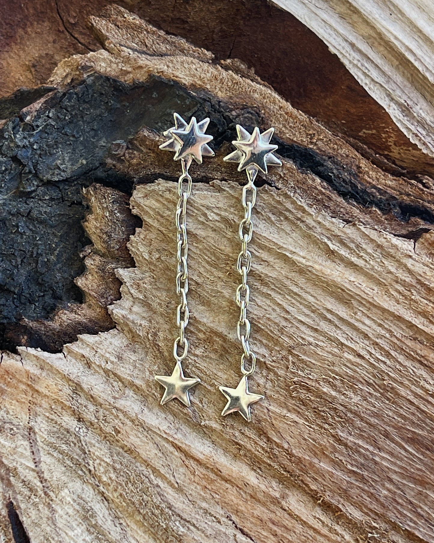 Starburst Chain Earrings