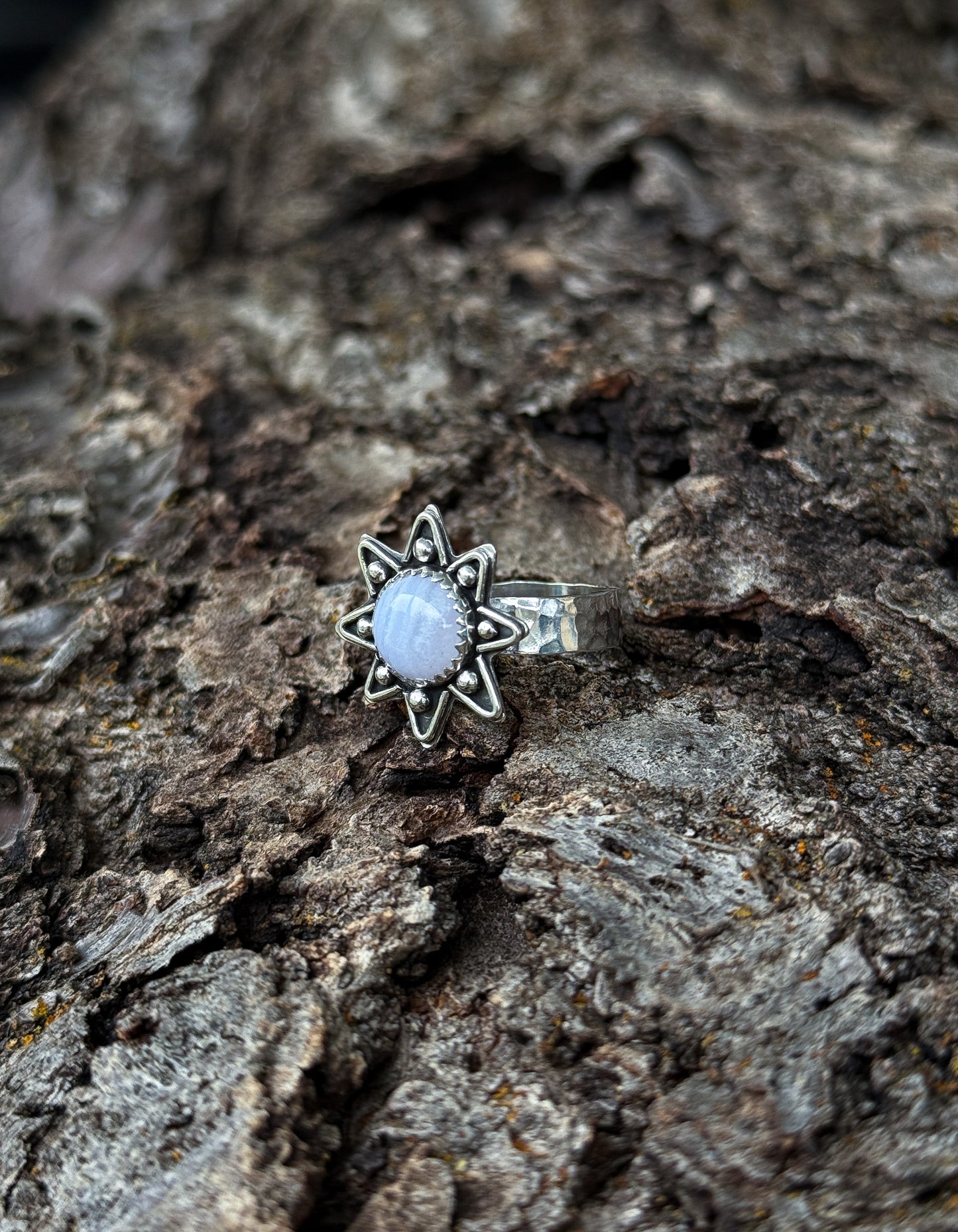 Banded Agate Octogram Ring