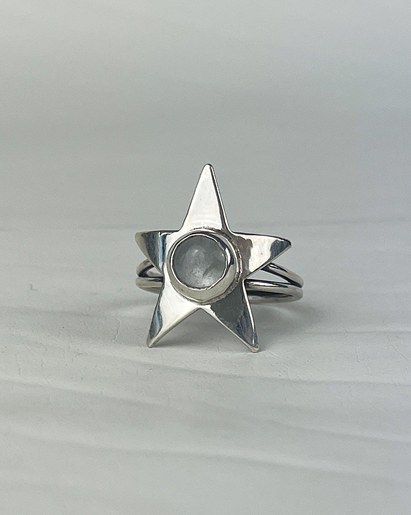 Moonstone Star Ring