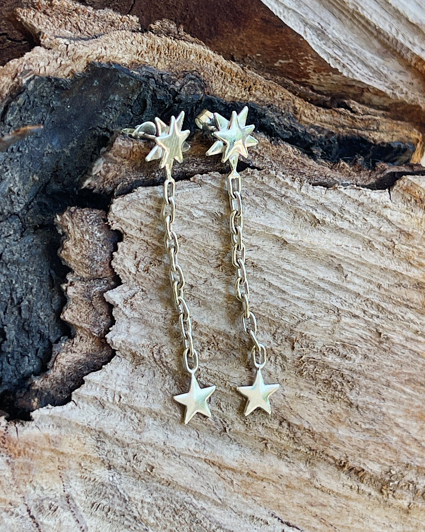 Starburst Chain Earrings