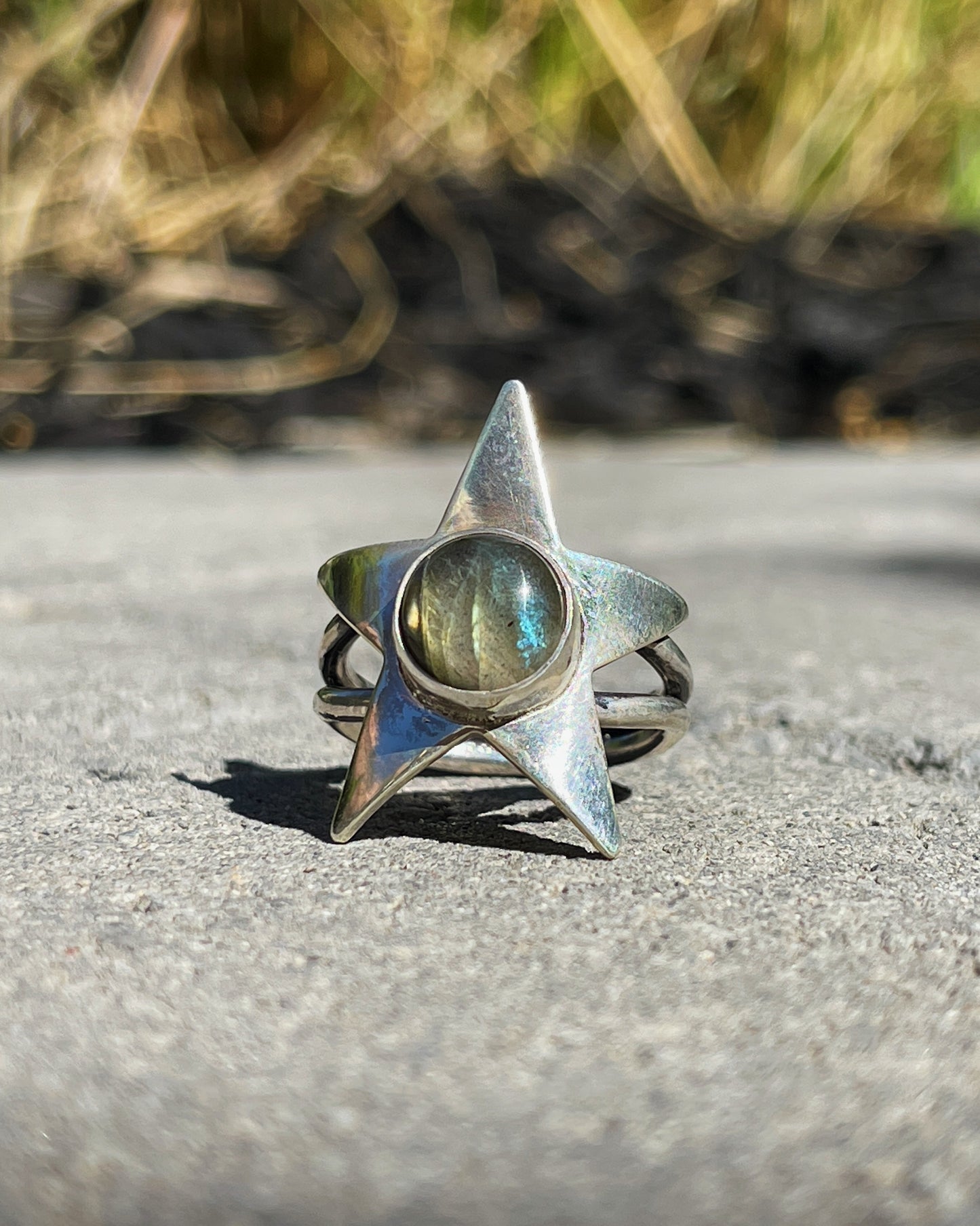 Labradorite Star Ring